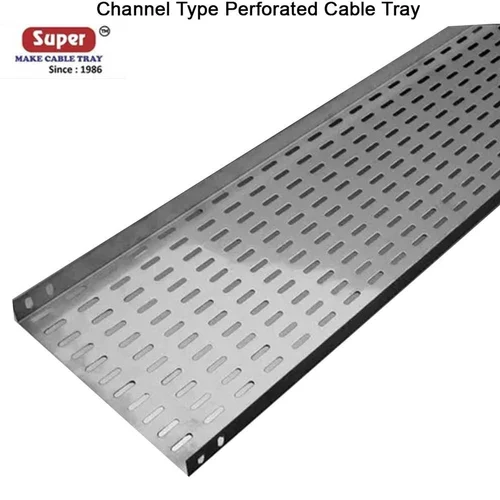 Stainless Steel Channel Type Perforated Cable Tray in Kannauj